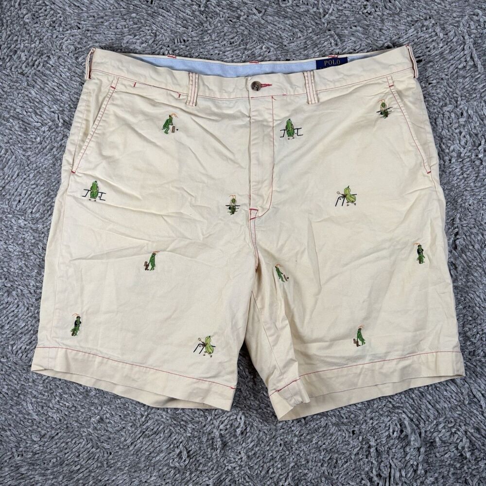 Polo Ralph Lauren Stretch Cotton Twill Shorts Men’s 42 Cricket & Squash Cream